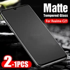 2-1 шт. матовое Защитное стекло для Realme C21 6,5 дюйма 9H закаленное стекло для oppo realme c21 c 21 Realmi RMX3201 пленка для экрана