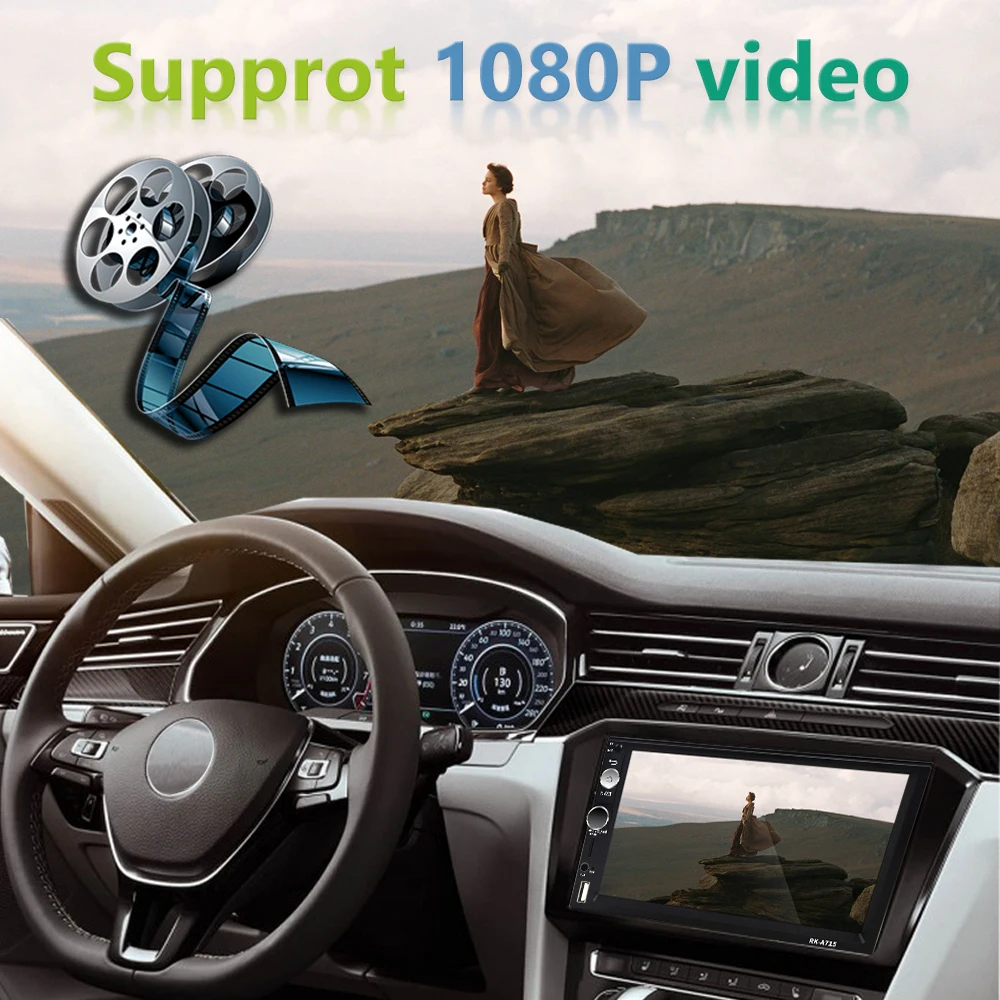 $70.60 Podofo 2 din Android Car Multimedia Player Universal Car Radio 2din GPS Autoradio For Volkswagen Nissan Hyundai Kia toyota CR-V