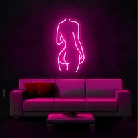 ohaneonk naked girls neon lights sexy female led neon lights 12v artistic decoration for office room bedroom wall sign