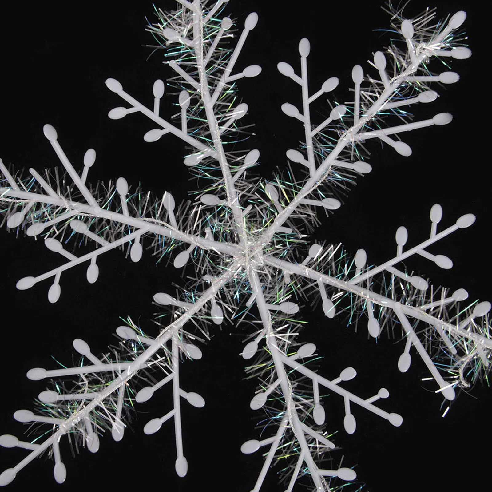 3/6 шт DIY очаровательные снежинки для рождества Белые Рождественские елочные