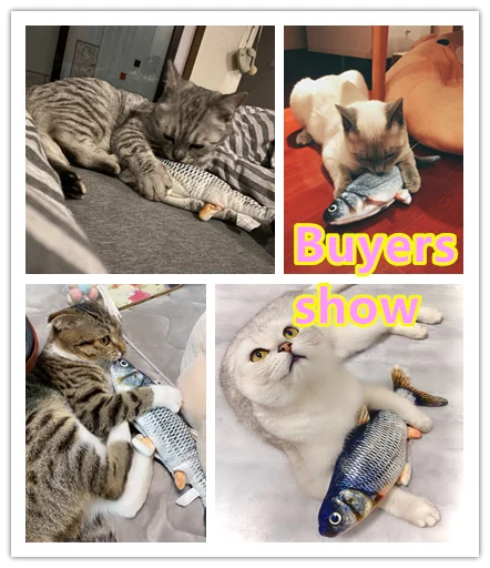 30/34 см электронный питомец кошка моделирование игрушечная рыбка USB Батарея