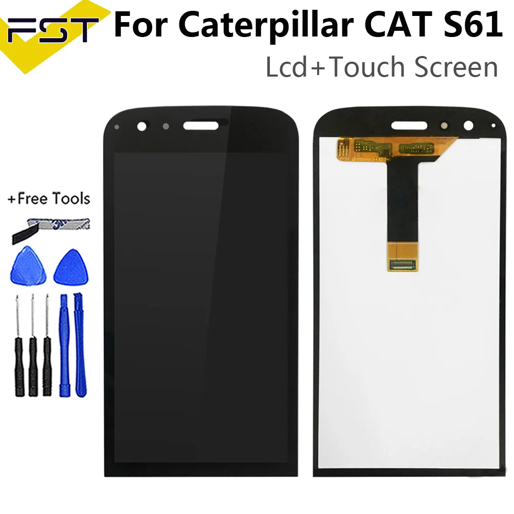 Для Caterpillar CAT S61 ЖК-дисплей Дисплей + кодирующий преобразователь сенсорного экрана