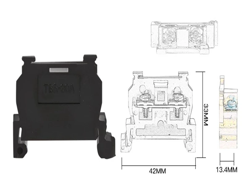 Клипса для установки клемм C45 Slideway plug clip air open крепеж TBR 10a20a30a комбинация лент