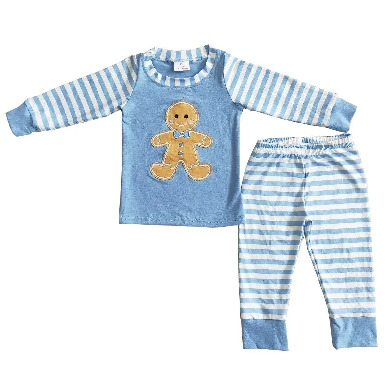 Оптовая продажа детские пижамы зимняя одежда для маленьких мальчиков комплекты