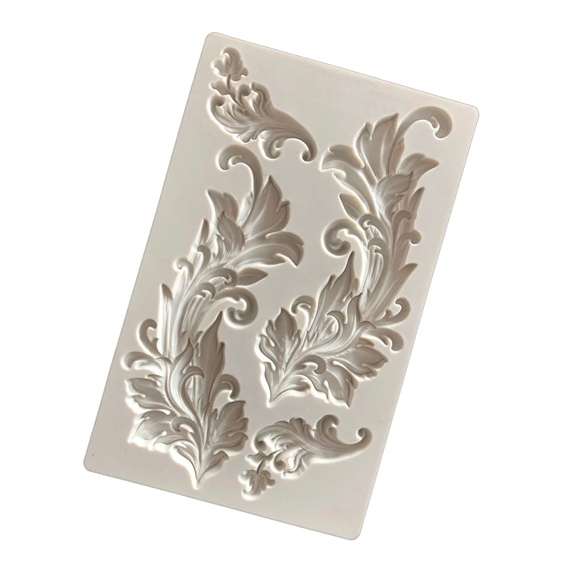 Рельефная силиконовая форма для помадки в европейском стиле барокко инструменты