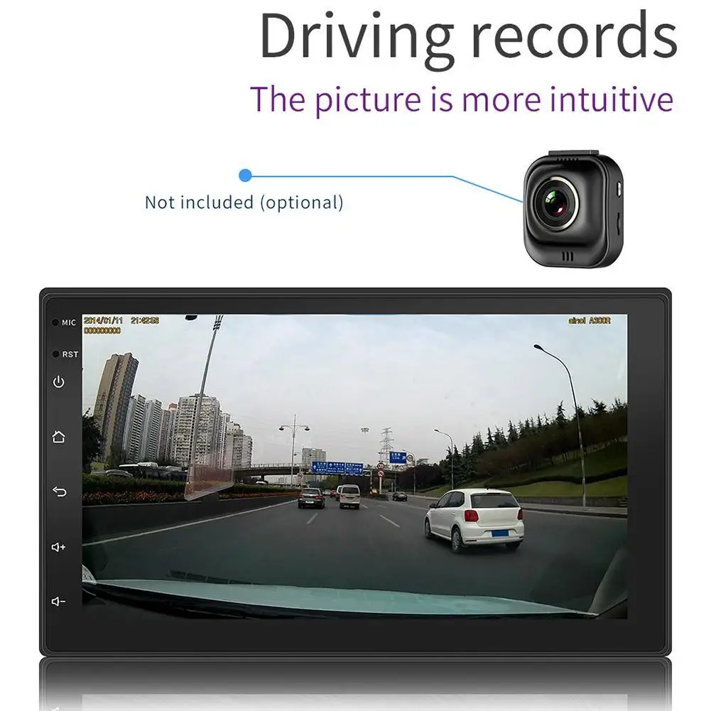 Горячая продажа двойной Din 7 дюймов 1080P Android 8 1 автомобильный радиоприемник с