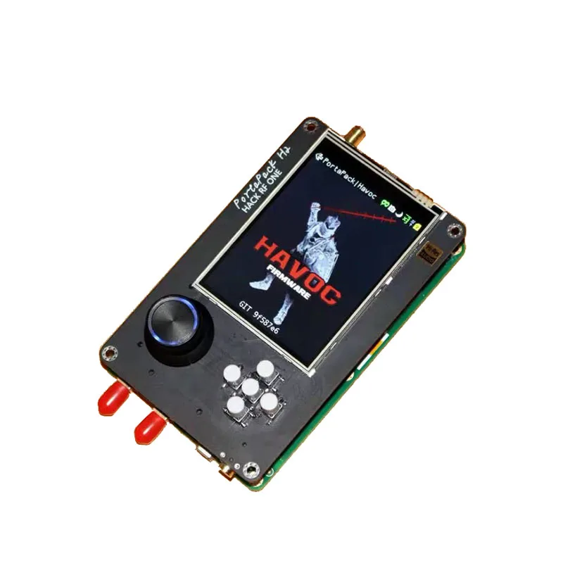 Verkaufen 3,2 Inch Touch LCD HackRF One + PortaPack H2 + 0,5 Ppm TXCO SDR Radio + Havoc Firmware Mit Kunststoff Shell Batterie Im Inneren Für Ham Radio