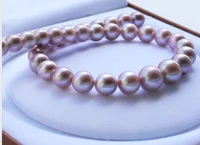 elegant 10 11mm round south sea silver grey pearl necklace 17 5inch14
