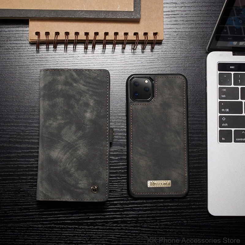 Для iPhone 6 6s 7 8 XS Max XR X XS чехол-кошелек Роскошный кожаный чехол на молнии для iPhone 11 Pro Max чехол для телефона Магнитный