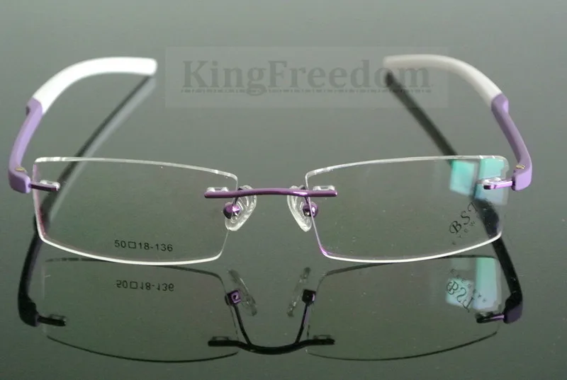 

TR90 Flexible Rimless Hinged Eyeglass Frame Man Women Glasses Optical Rx able