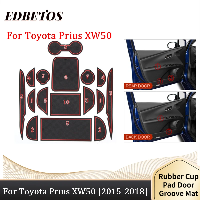 Дверной коврик с желобом аксессуары для интерьера запчасти силикагель Toyota Prius 50