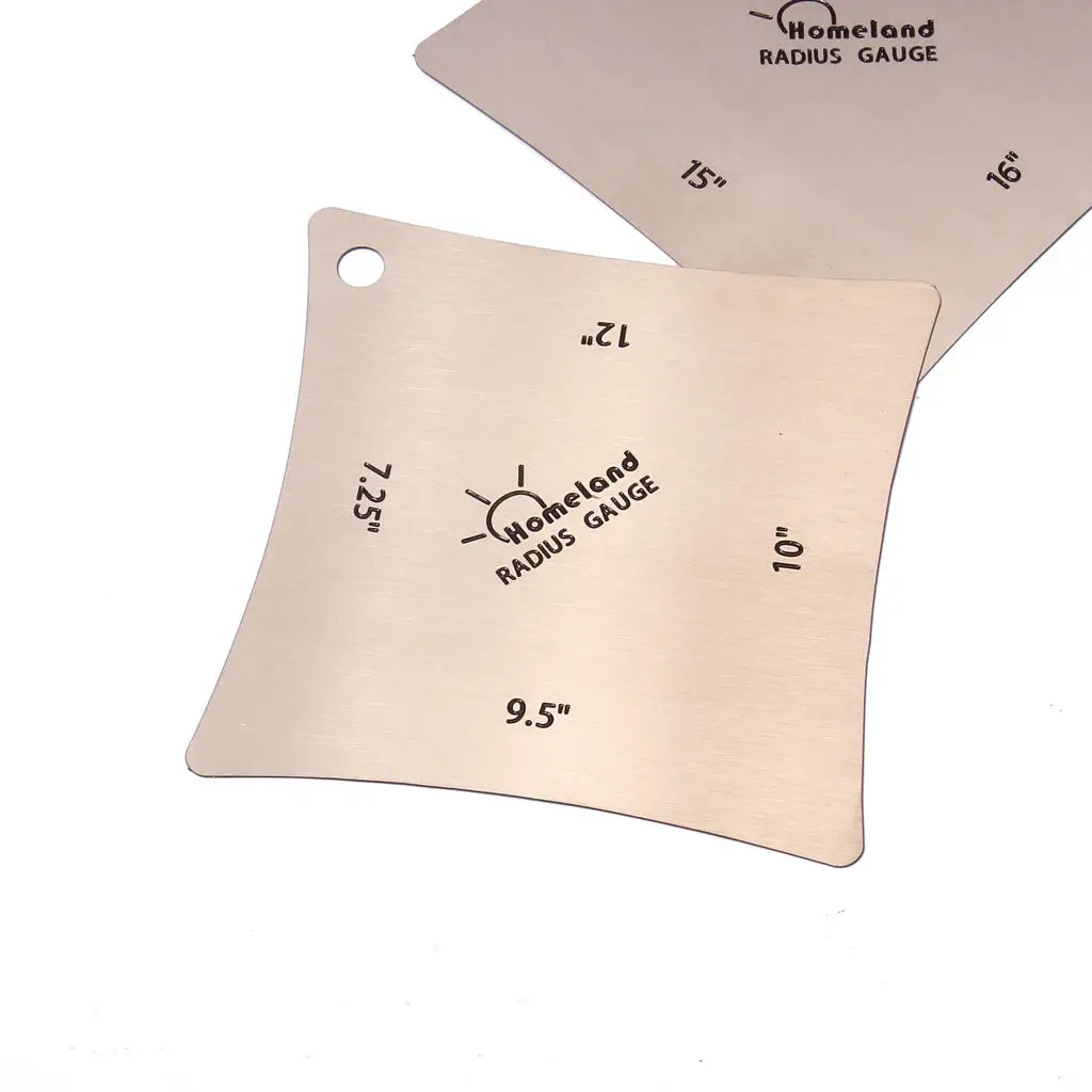 Набор из 2 инструментов Luthier для измерения басов квадратных радиусов | Спорт и