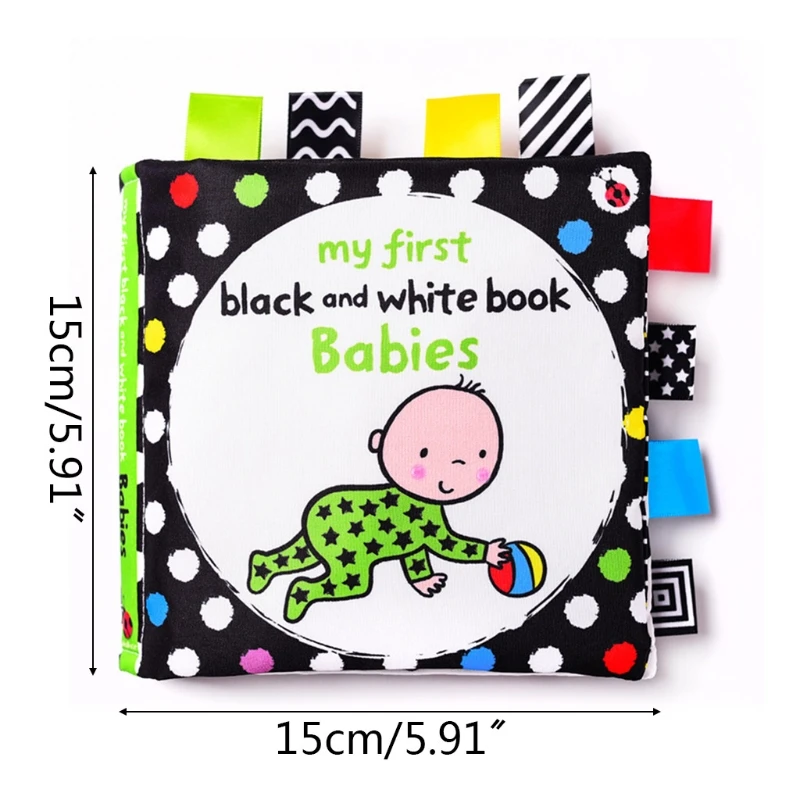 

Visual Development Washable Book Baby Cloth Book Children Infant Educational Toy