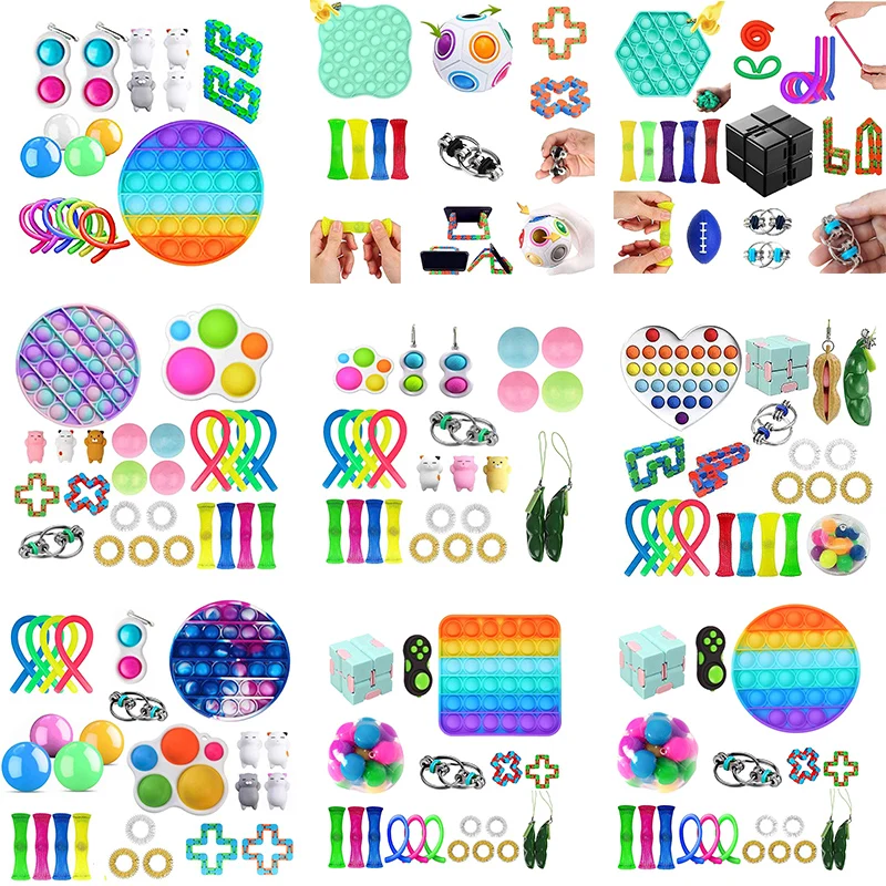 

Fidget Toy Set Cheap Sensory Fidget Toys Pack for Kids or Adults Decompression Toy Set fidgets toys pack антистресс Hot#3