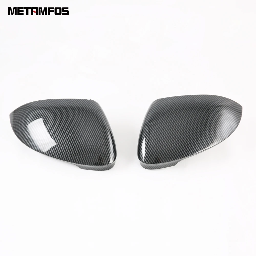 

For Volkswagen Golf MK8 Pro R 2021 2022 Carbon Fiber Rear View Door Mirror Cover Trim Decoration Cap Accessories Car Styling