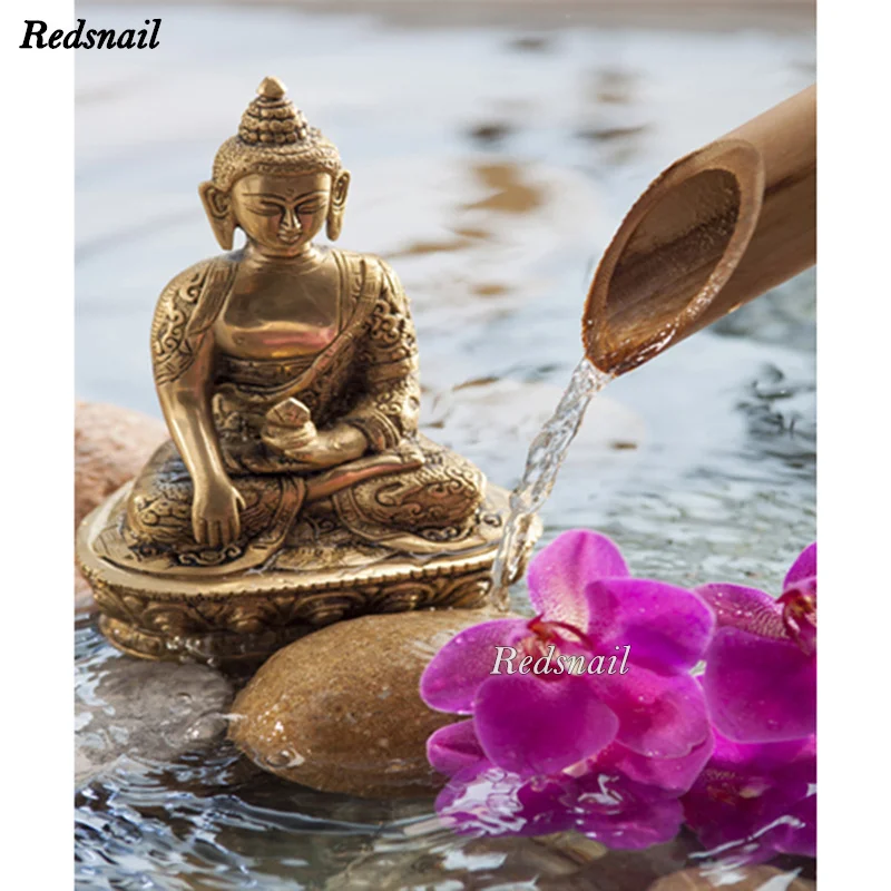 

Картина будды дзен Diy квадратная/круглая Алмазная картина вышивка крестиком Алмазная мозаика вышивка Стразы Декор Орхидея вода EE1111