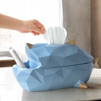 multifunctional tissue box animal graphic design statue decoration living room tv drawer small object storage box