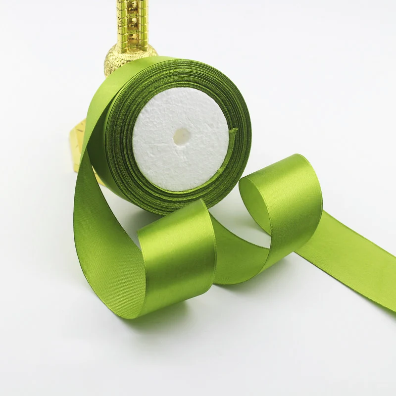 5 ярдов/рулон шелковой атласной ленты Свадебная вечеринка Рождественская Лента