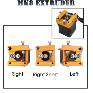 Экструдер MK8 для филамента Makerbot 1,75 мм, из алюминиевого сплава