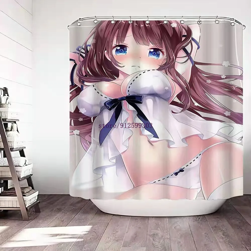 

Занавеска для душа с большой грудью и большим задом для девочки с принтом телесного цвета, Товары для ванной комнаты, высококачественное во...