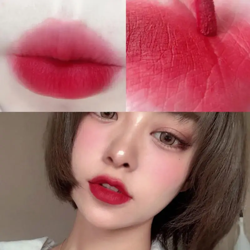 8 Colors Waterproof Matte Nude Lipstick Pigment Long Lasting Lip Gloss Women Makeup Lipgloss Peach Color | Красота и здоровье