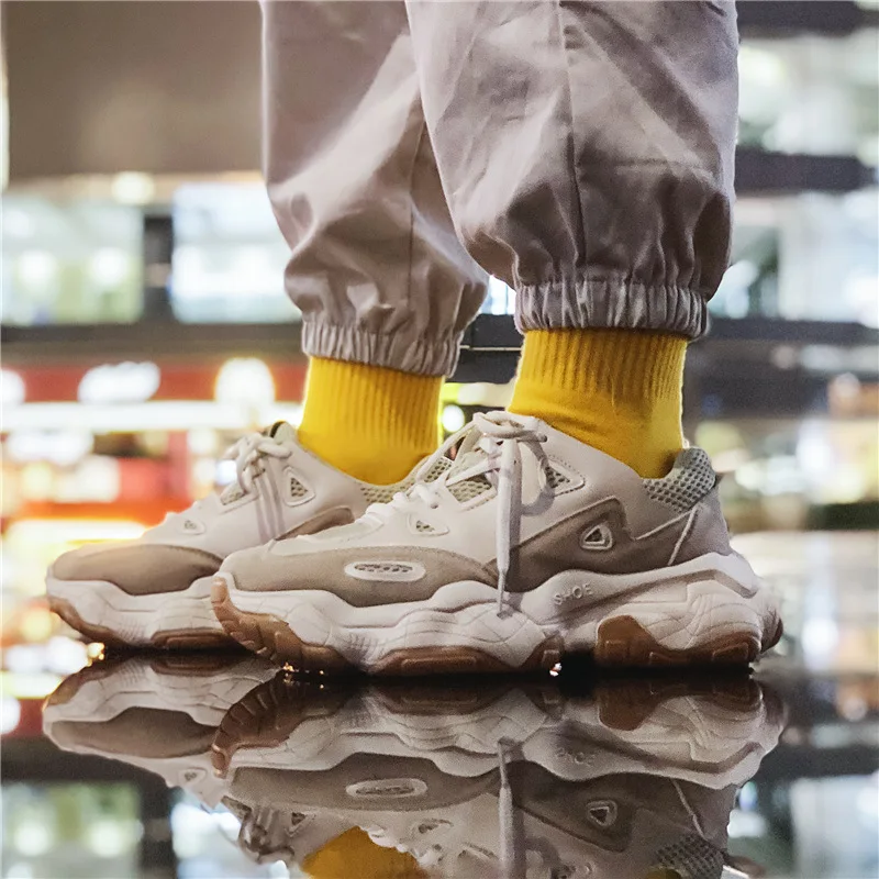 2019 Harajuku/Осенняя Повседневная обувь мужские кроссовки в стиле ретро с дышащей