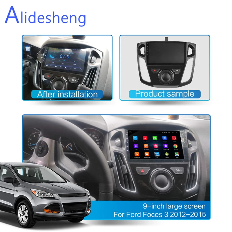 9 дюймовый автомобильный стерео Android 1 GPS-навигатор Plyaer для Ford Focus 2011 2012 2013-2015 2 din