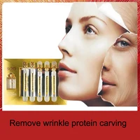 515ml gold protein peptide serum brighten skin colour firming desalt wrinkles fine lines removal combination set