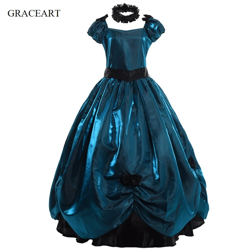 Викторианская готика Лолита бальное платье винтажное женское с бантом