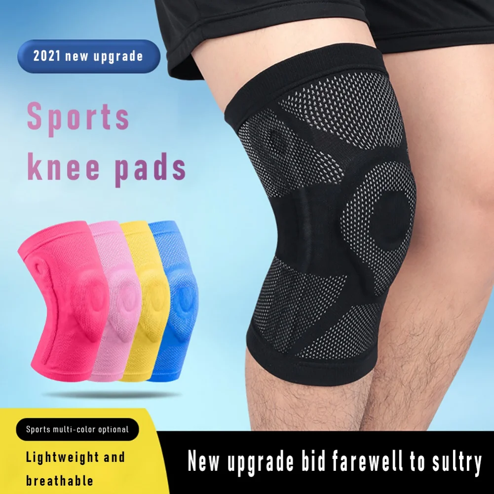 

Summer Thin Breathable Sports Knee Pads Compression Anti-collision Protection Patella Leg Cover Outdoor Basketball Football