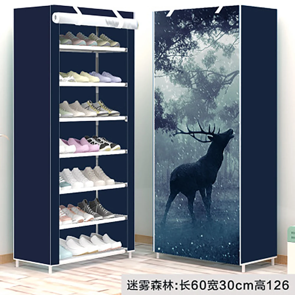 

Amazing Shoe Rack Non-woven Fabric Cover Shoe Cabinet Space Saving Shoes Maker Organizer Holder Living Room Furniture Shoe Shelf