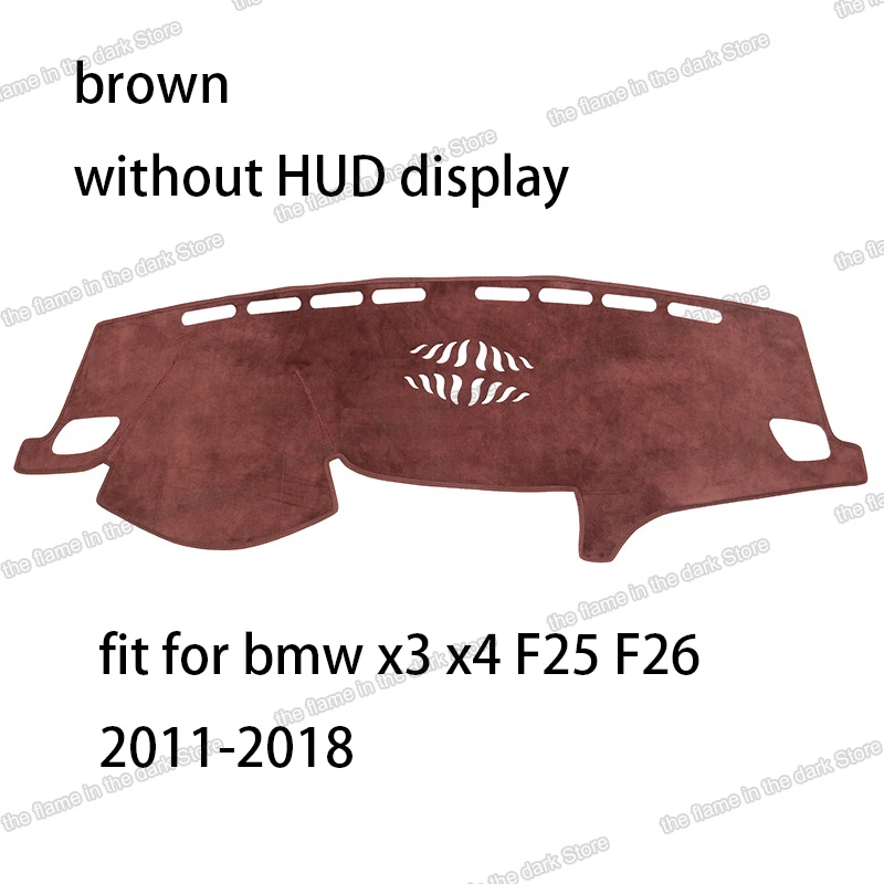 

lsrtw2017 suede car dashboard mat for bmw X3 X4 F25 F26 2011 2012 2013 2014 2015 2016 2017 2018 2019 2020 2021 sun shade carpet