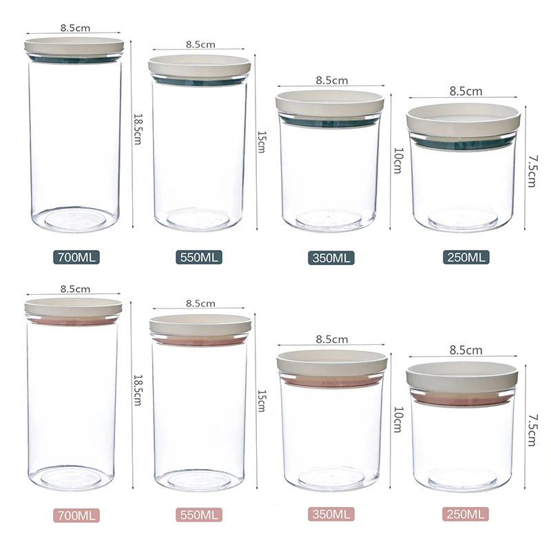 Кухонный Контейнер для хранения сухих зерен и многозерен прозрачный пластик