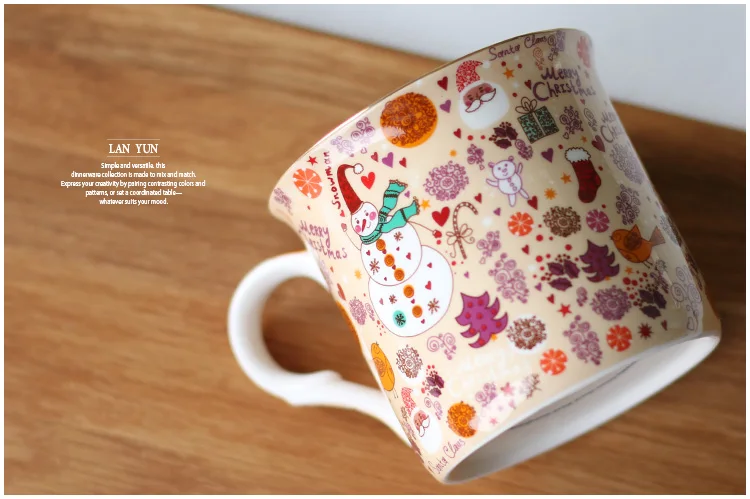 Рождественская кружка с скандинавской иллюстрацией изысканный подарок чашка