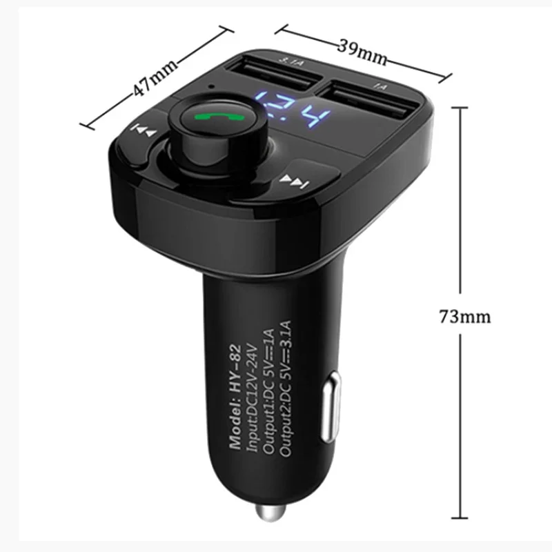FM-передатчик Bluetooth для автомобиля аудиоадаптер и приемник звонки в режиме