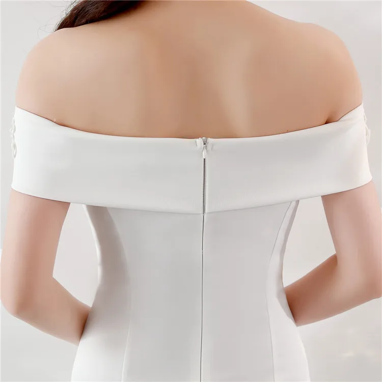 

Off the Shoulder Evening Dress 2020 Slit Robe De Soiree Sexy Aapplique Elegant Party Dresses Vestido De Festa Long Prom Gown