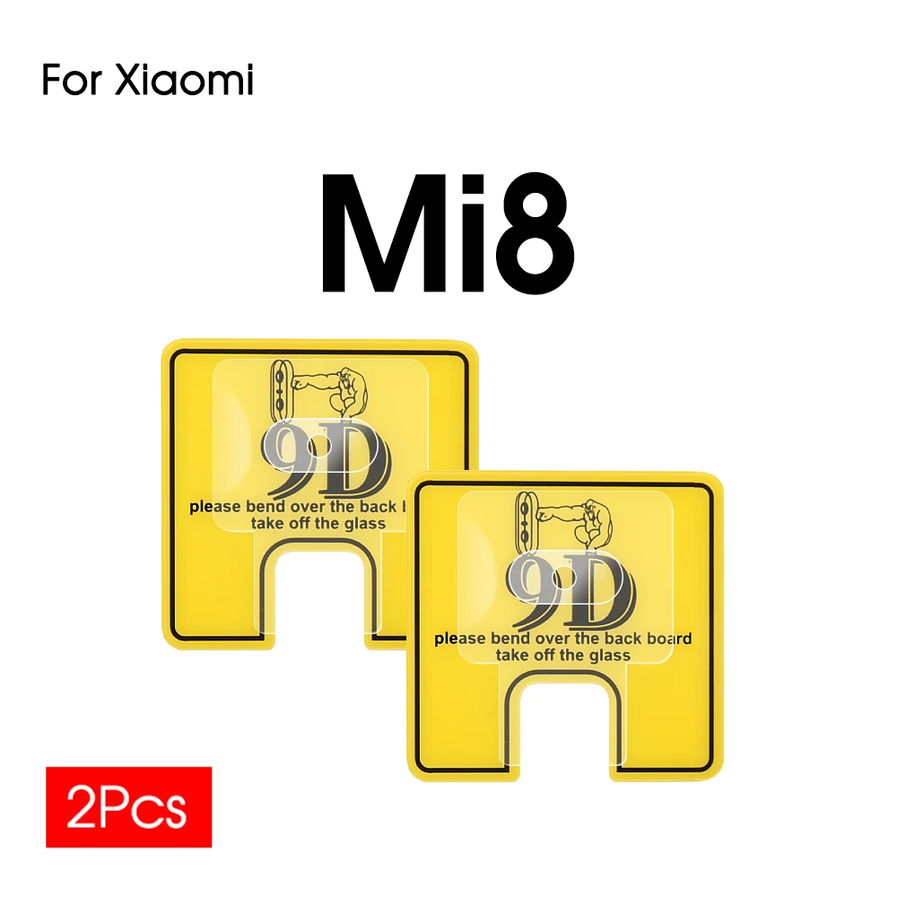 2Pcs 9D Back Camera Lens For Redmi Note 8T Tempered Glass Xiaomi Mi 8 Lite SE glass | Мобильные телефоны и аксессуары