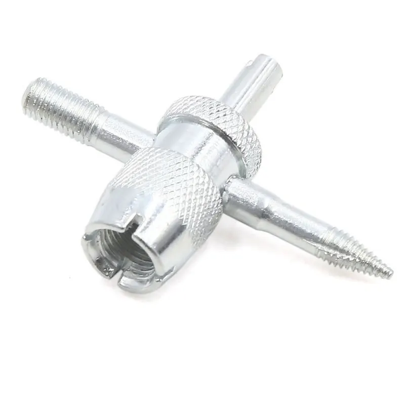 

1Set Copper Valve Core with 5-in-1 Tire Valve Stem Removal Tool Tire Repair Tool Valve Core Removal Tool Tire Cleaning Tool