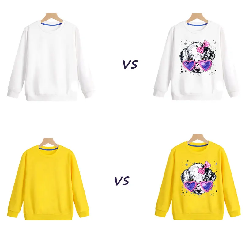 

Painting Cute Puppy Iron-on Transfers For Clothing Thermo Adhesive Patches DIY Heat Transfer Vinyl Thermo-Sticker Ironing Patch