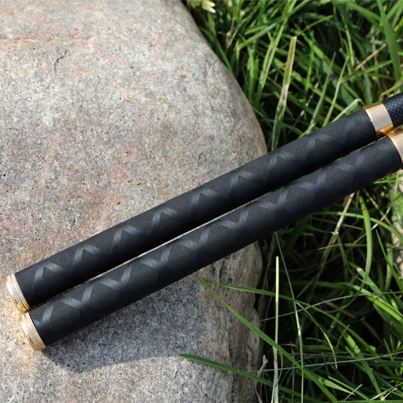 

Super Light Hard Fishing Rod 98% High Carbon Fiber Telescopic Black Handle Stream Pole3.6M4.5M7.2M8M9M10M Travel Carp Rod