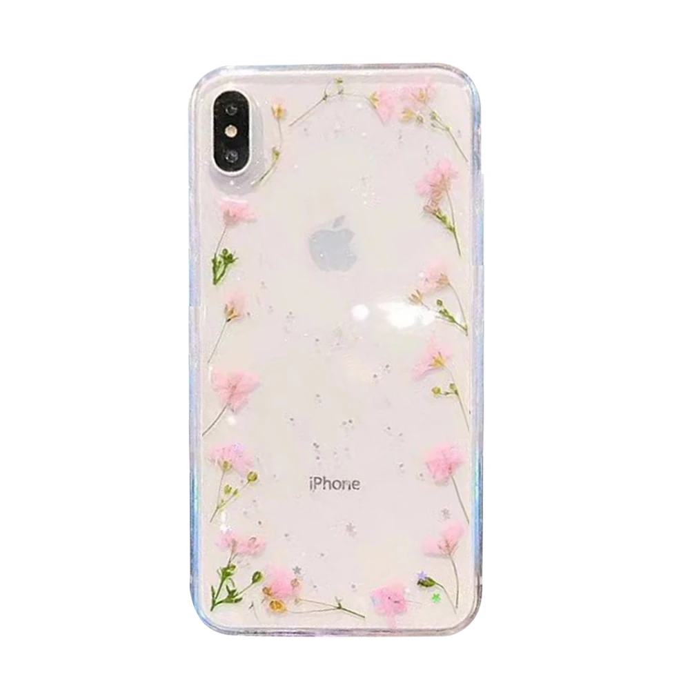 Мягкий прозрачный розовый чехол для телефона iPhone 11 XR X XS Max 8 7 6 6s Plus Pro резиновый с