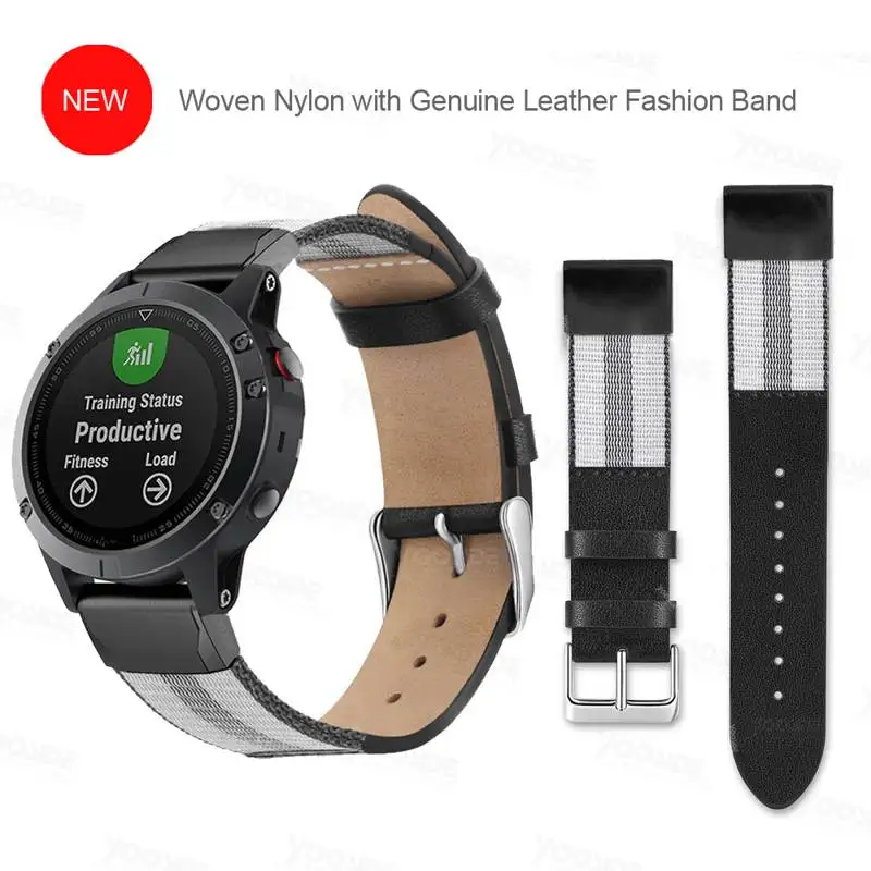 YOOSIDE Fenix 5X/Fenix 6X браслет 26 мм Quick Fit из натуральной кожи ремешок для часов Garmin Fenix 5X/5X Plus/Fenix 3/Descent Mk1
