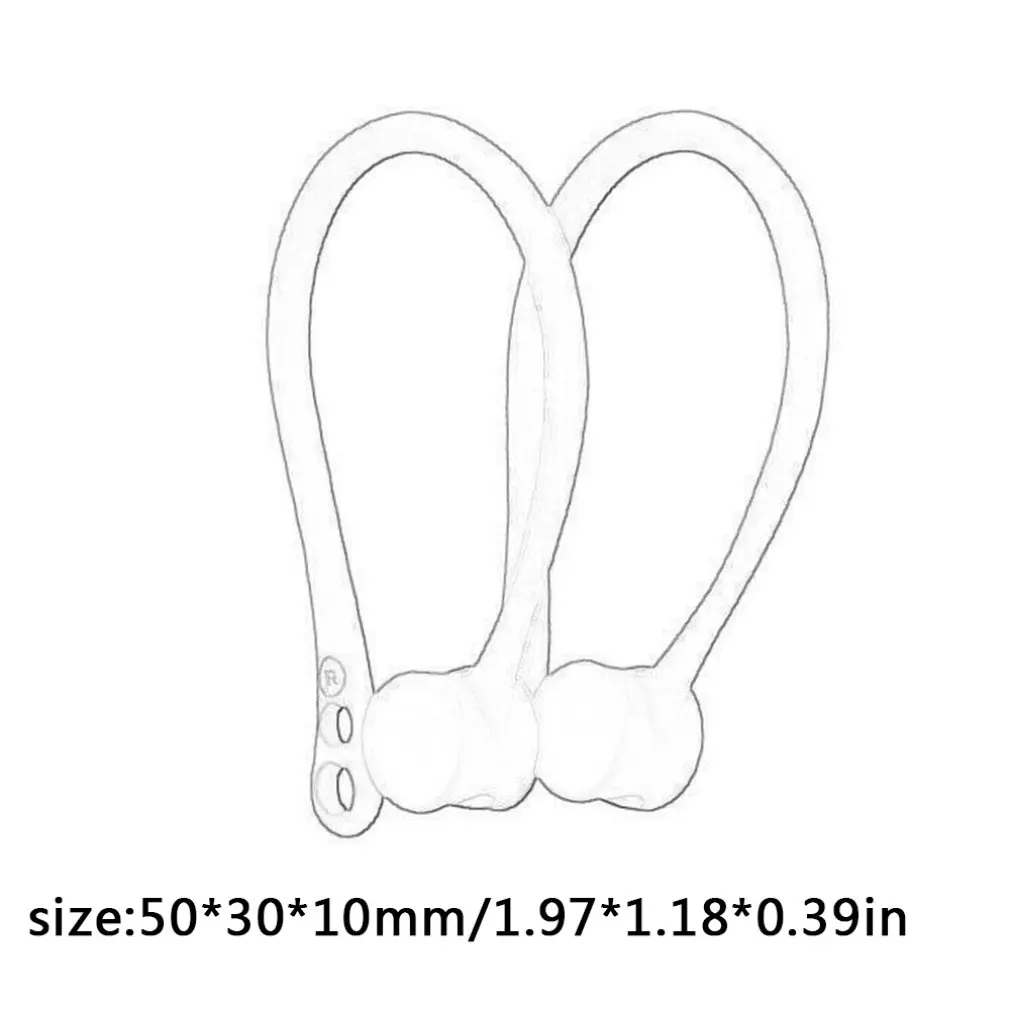 1 пара для наушников аксессуары силиконовый чехол ушей крючок прочная сменная