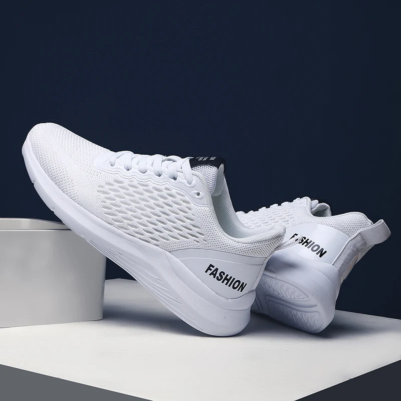 

Mens Causal Shoes Sneaker Man Casual Shoe Shoes Men Solid White Fashion Knitting Sneakers Teen Sport Sapato Spring Leisure