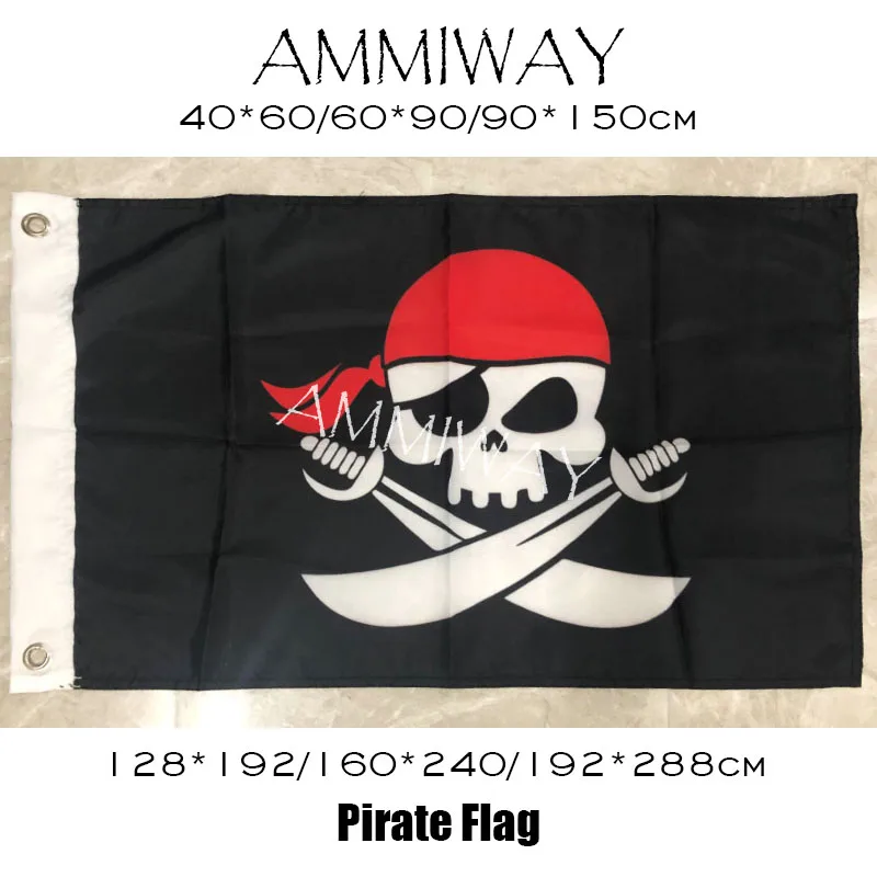 AMMIWAY 90x15 0 см/128*192 см/160*240 см Мультяшные повязки на голову с черепом скрещенные