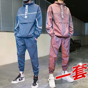 Мужской спортивный костюм, куртка + штаны, спортивный костюм из 2 предметов, спортивный костюм с карманами, весна-осень 2021