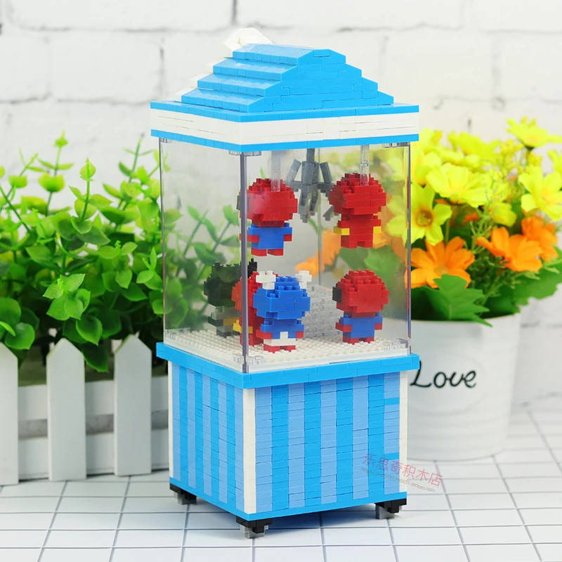 HC 9064 игровая площадка герой зажим кукла машина Ловец 3D модель DIY Мини Алмазные