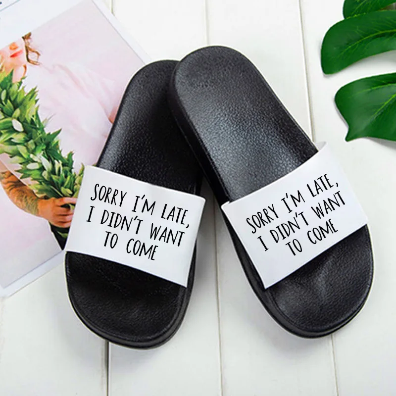 

2021 New Summer Slippers Women non-slip wear slippers Beach Sandals Fashion Open Toe Slides Letters slippers Outdoor Slippers