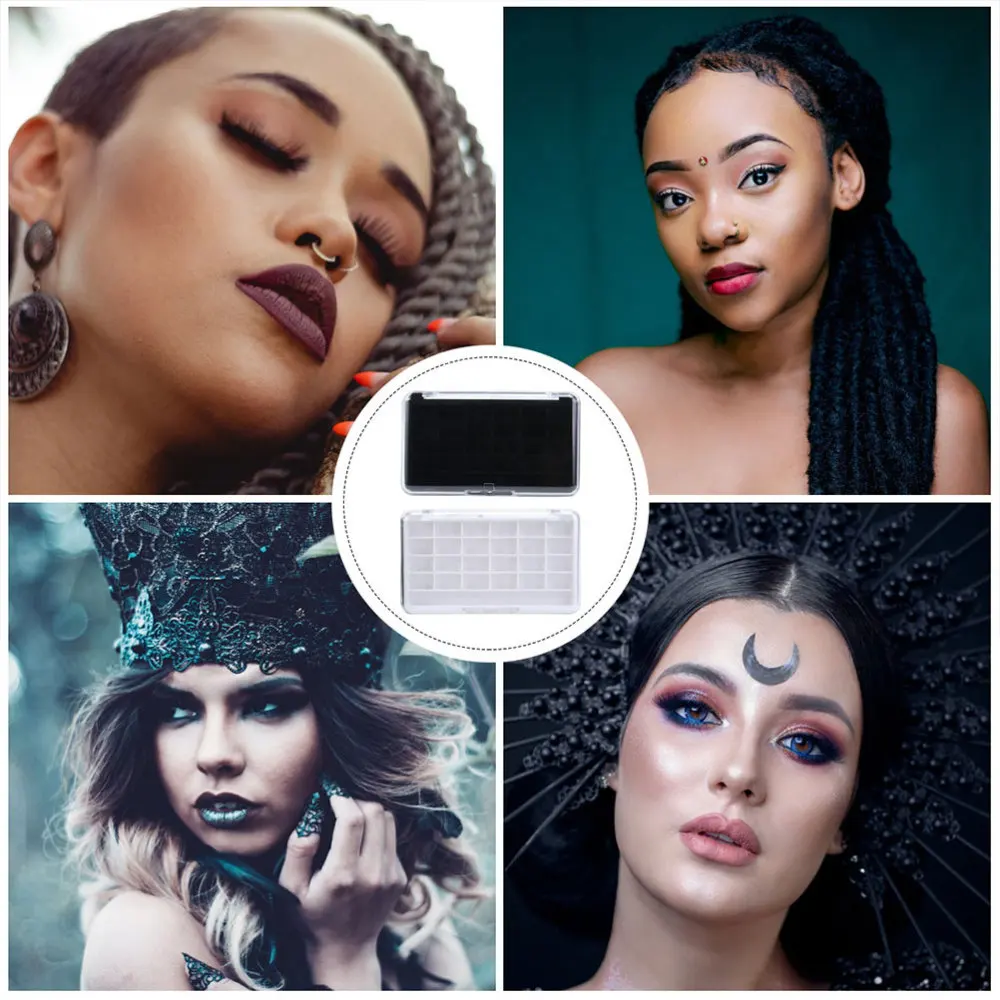 

4pcs 24 Grids Empty Eyeshadow Makeup Case Box Eyeshadow Containers for DIY
