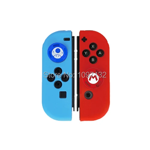 Противоскользящий силиконовый мягкий чехол для nyd Switch Joy-Con Joycon защитный чехол для кожи и джойстика - Цвет: B